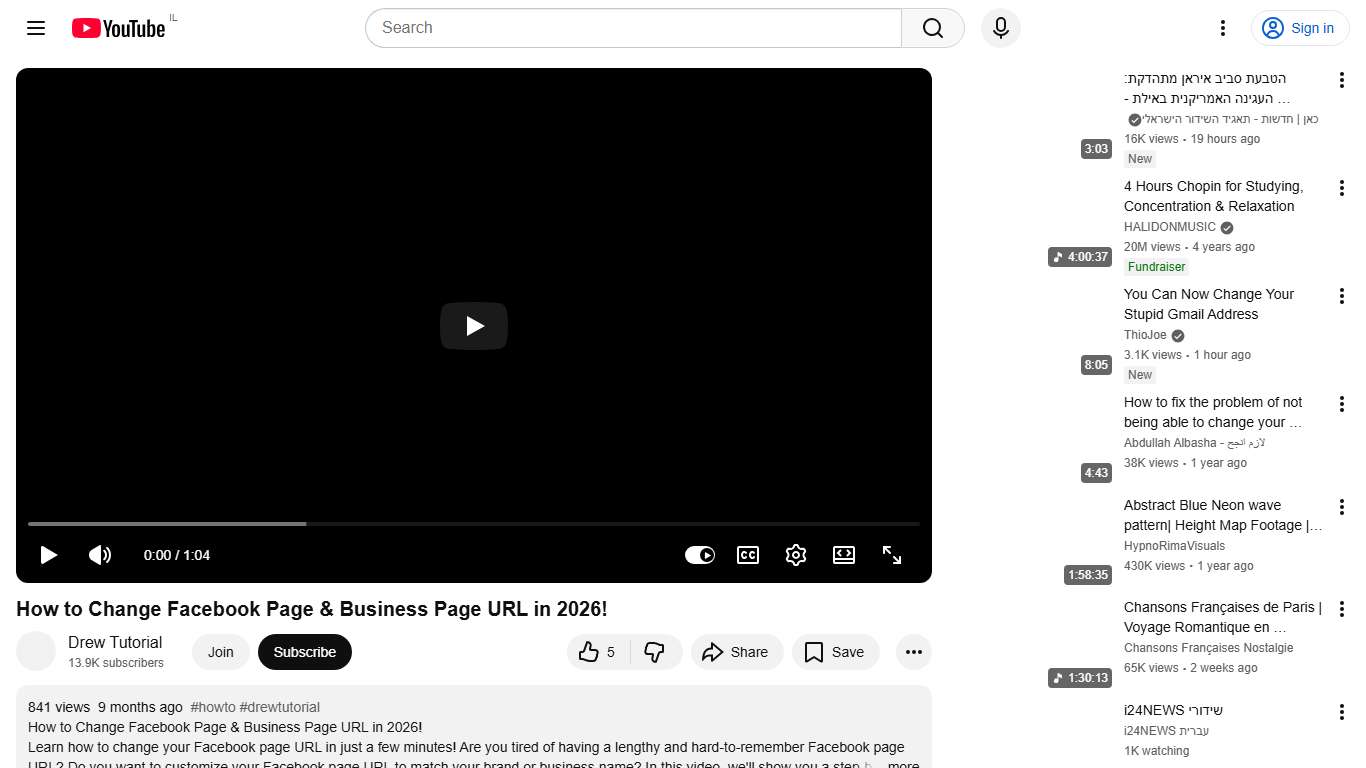 How to Change Facebook Page & Business Page URL in 2026! - YouTube